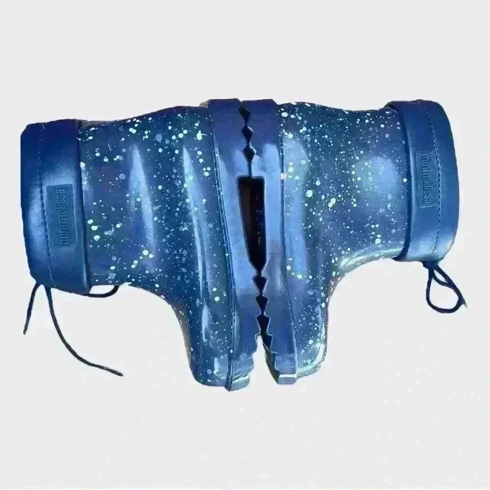 NIB MINI MELISSA Rain/Snow Boots II Blue - Size 10